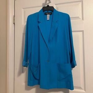Sag Harbor Blue Blazer Classic Lapel Lightweight